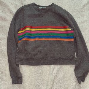 Grey and Rainbow Sweatshirt